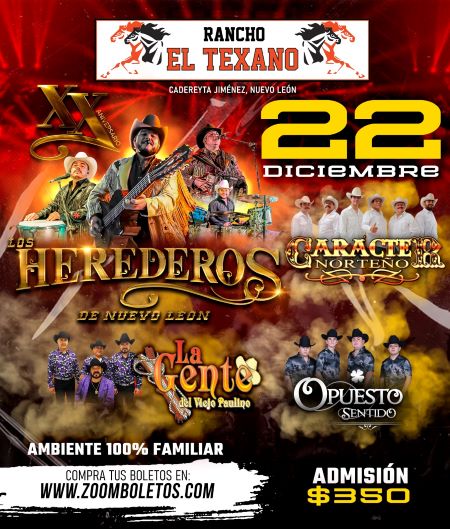 RANCHO EL TEXANO - HEREDEROS DE NUEVO LEON & CARACTER NORTEÑO